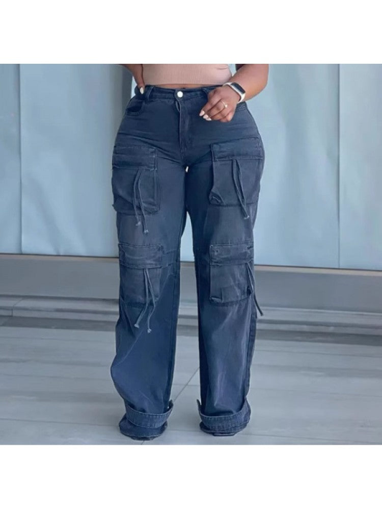 Cargo Multi Pocket Jeans