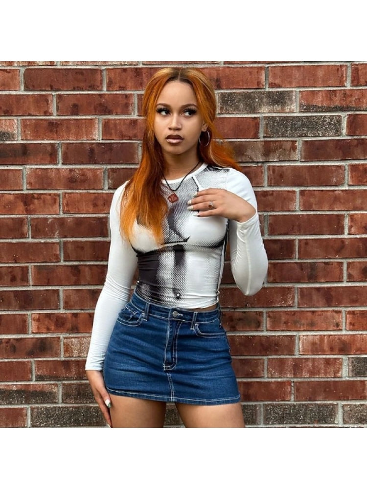 Denim Mini Skirt