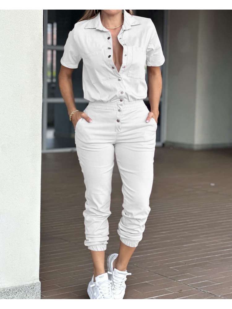 Button Up Jumpsuit