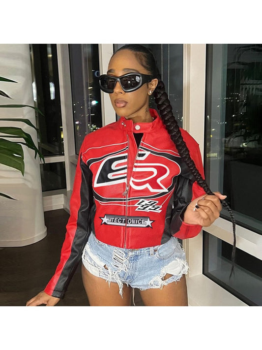 Embroidery Crop Jacket
