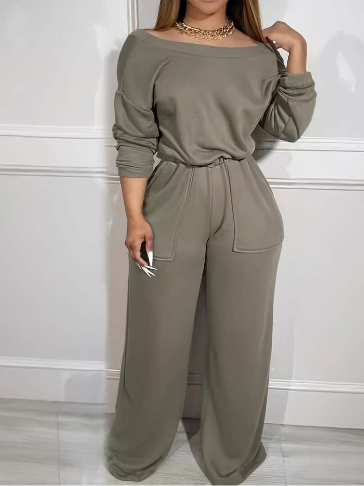 Off Shoulder Jumpsuit