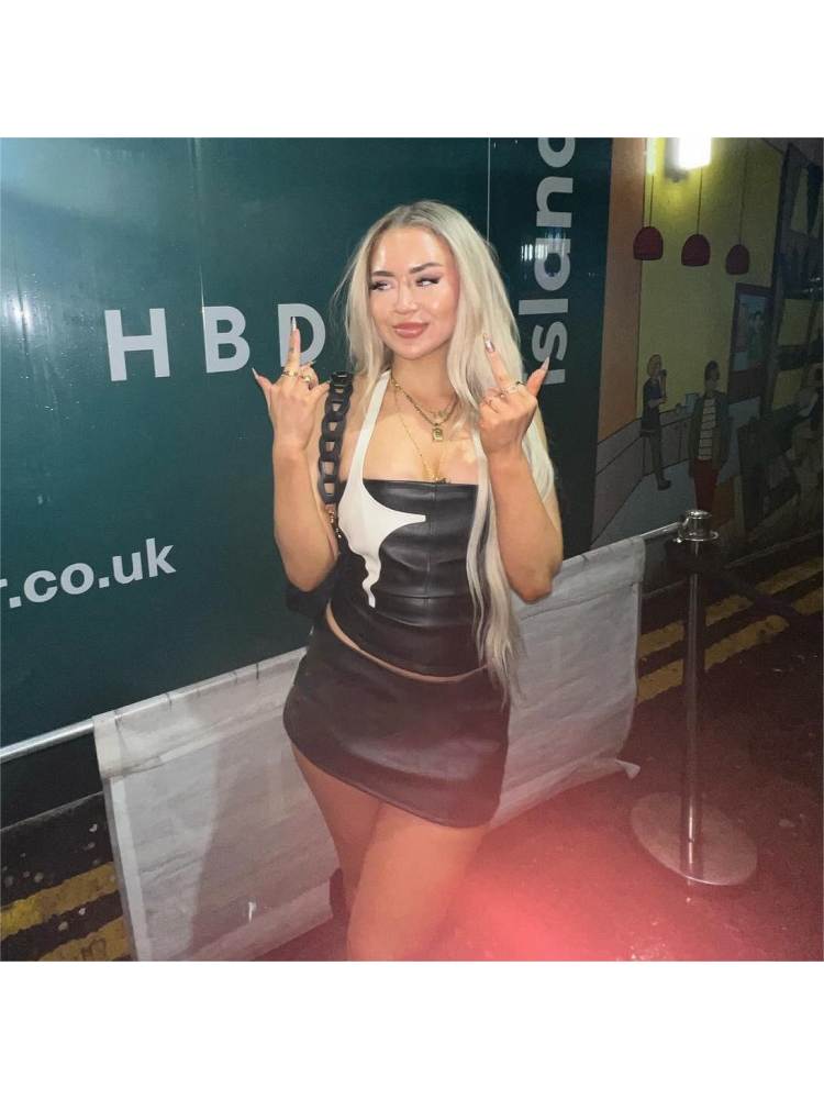 Halter Crop Skirt Set