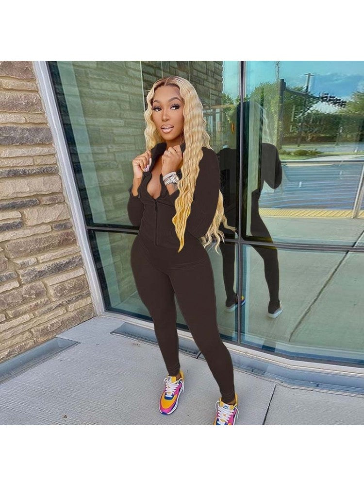 Solid Color Tracksuit