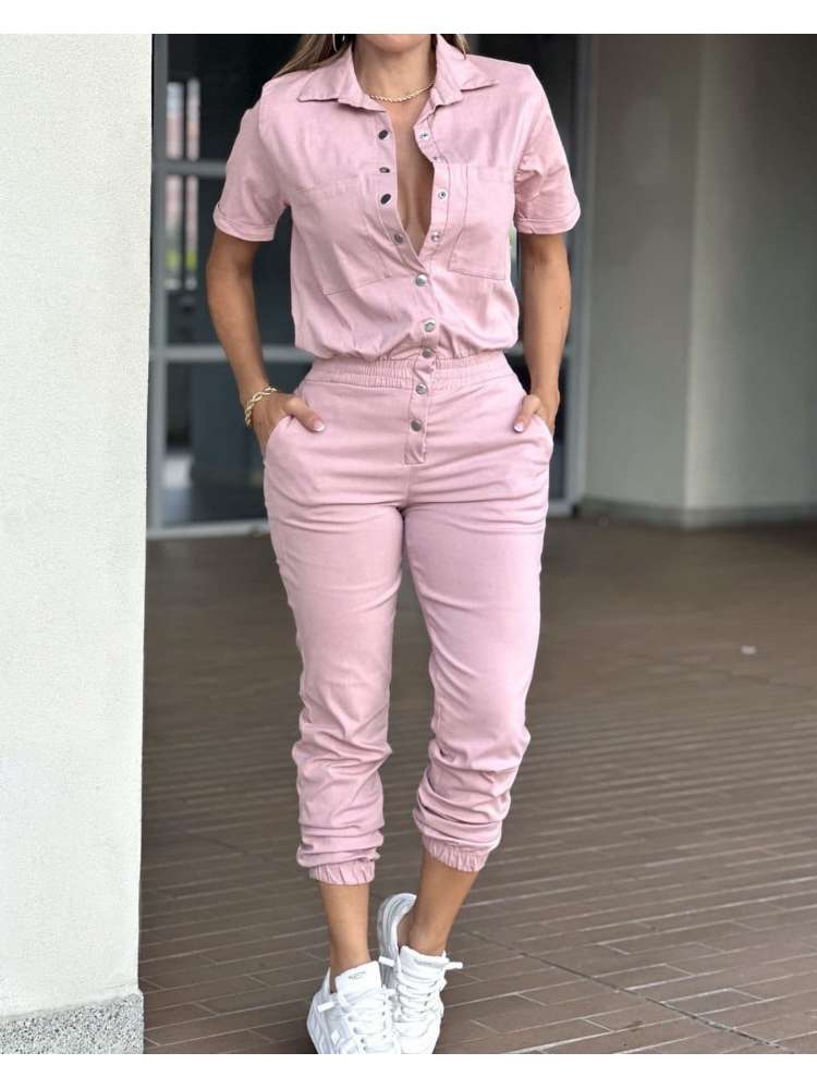 Button Up Jumpsuit