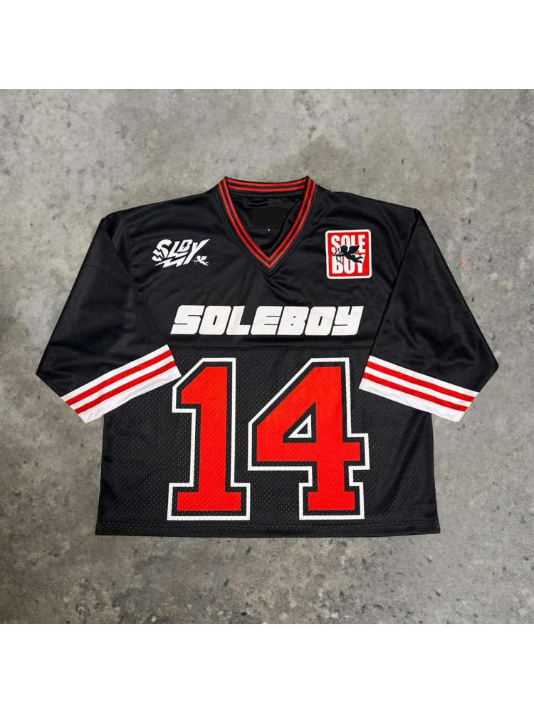 Striped V Neck Jersey