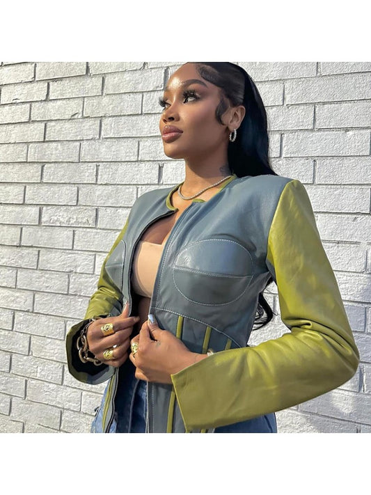 Contrast Color Jacket