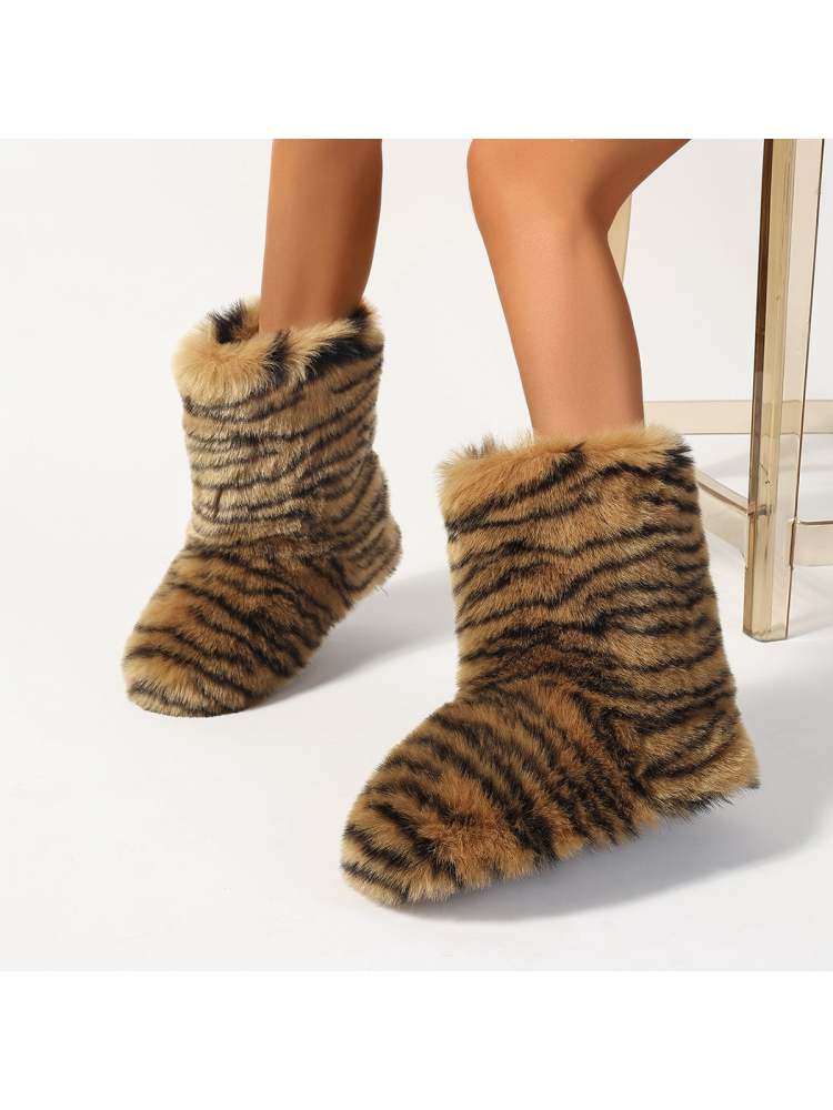 Animal Print Boots