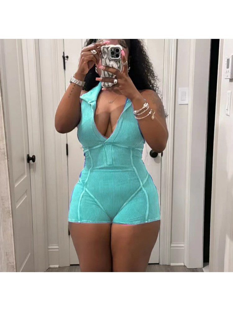 V Neck Romper
