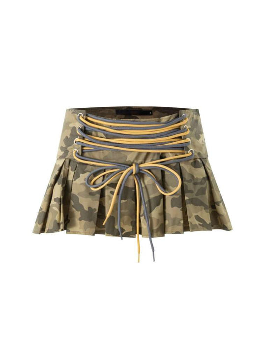 Camo Tie Wrap Skirt