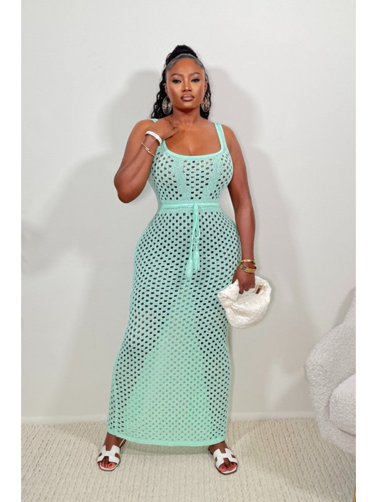 Crotchet Sleeveless Dress