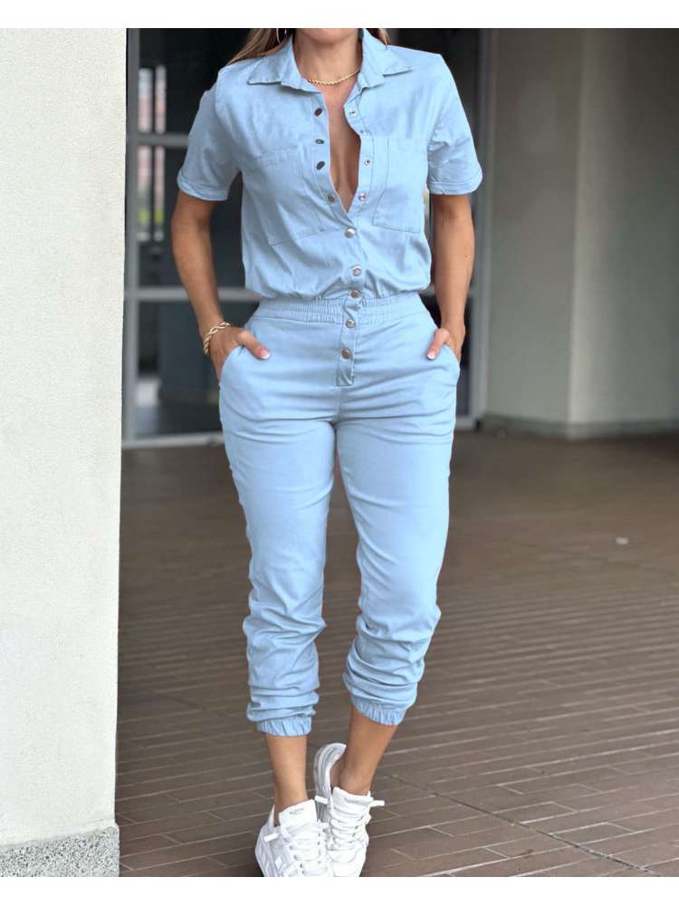 Button Up Jumpsuit