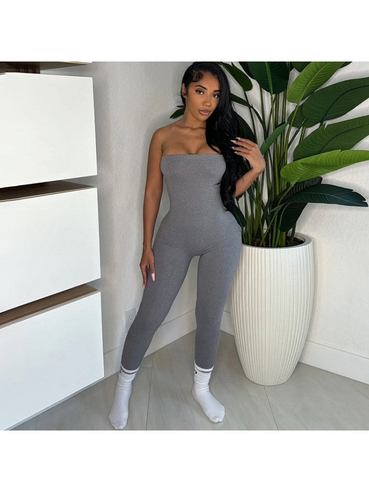 Bodycon Strapless Jumpsuit
