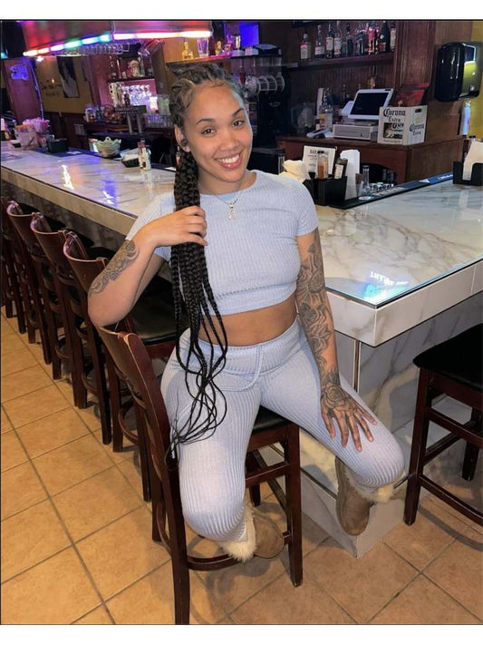 Grey Bodycon Set