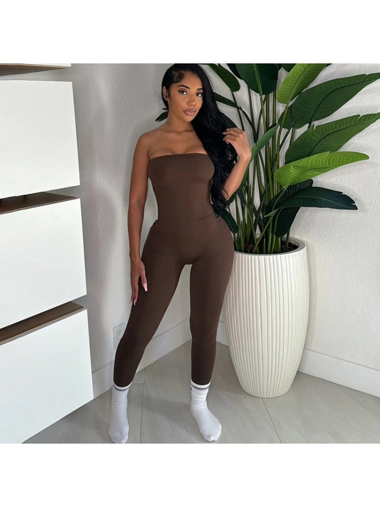 Bodycon Strapless Jumpsuit