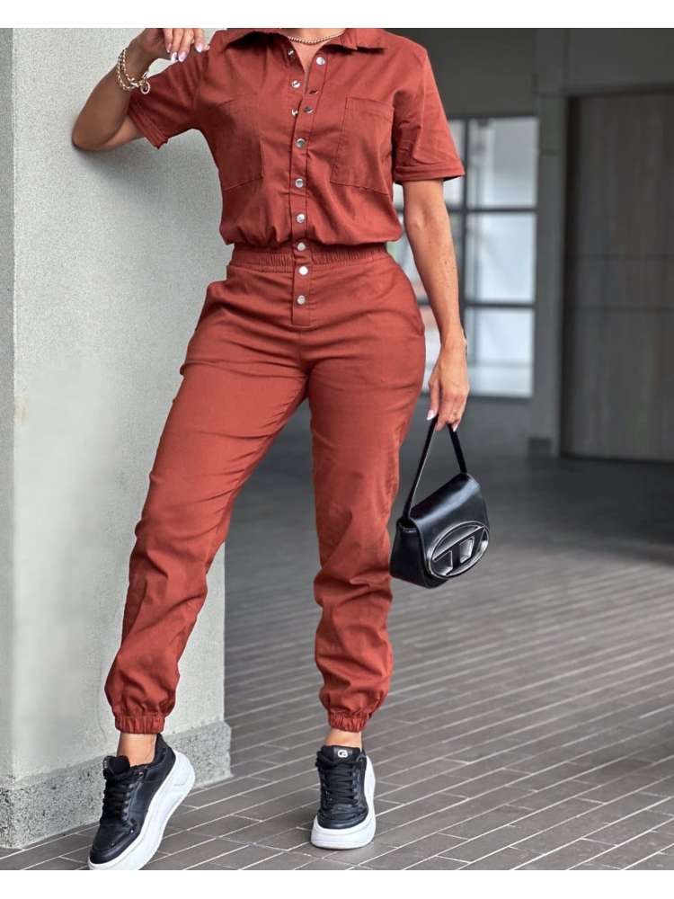 Button Up Jumpsuit