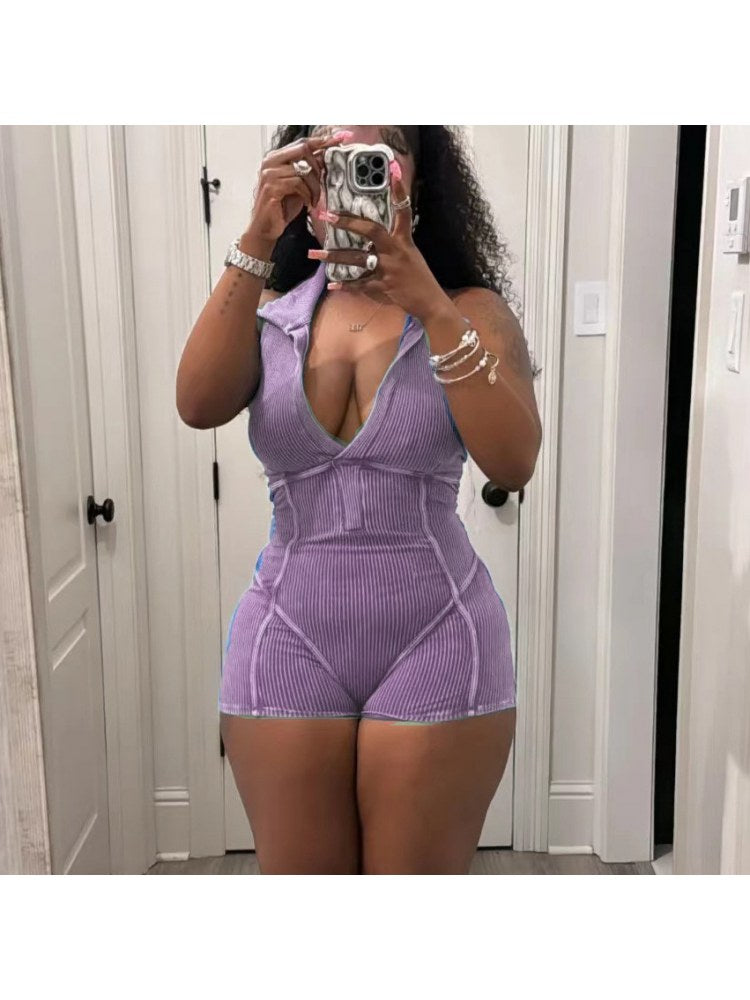 V Neck Romper