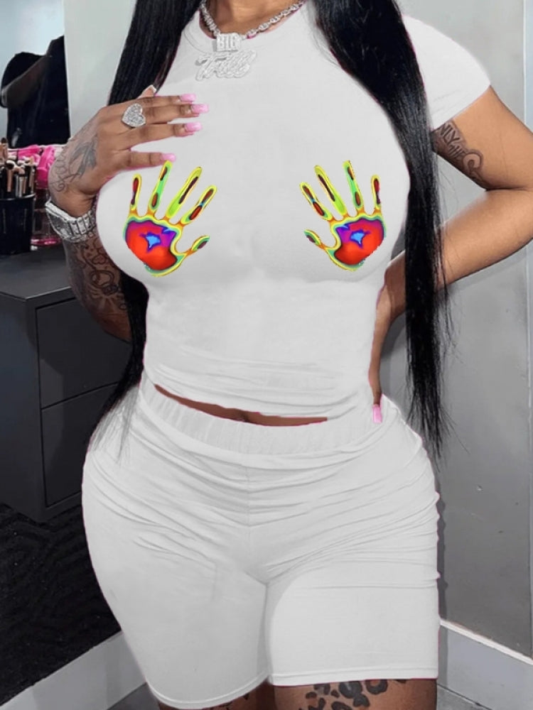 Hands On Biker Short Set