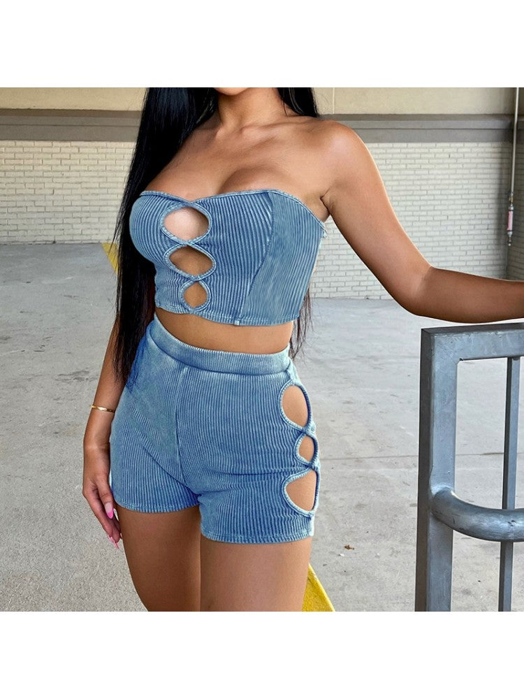 Hollowed Out Short Set