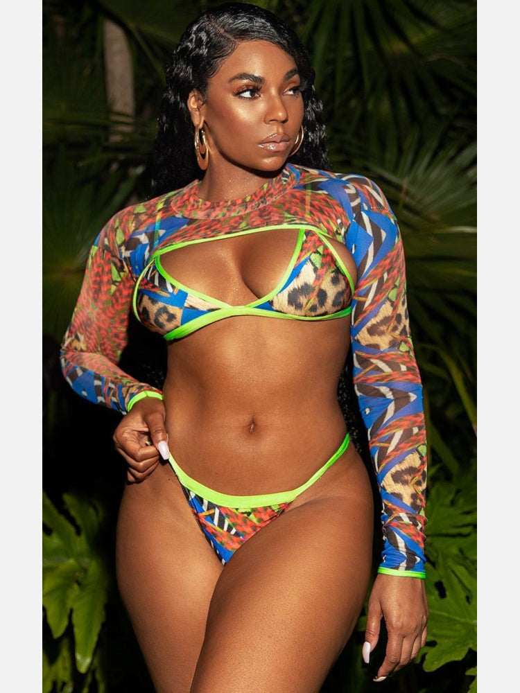 Leopard Print 3 Piece Set