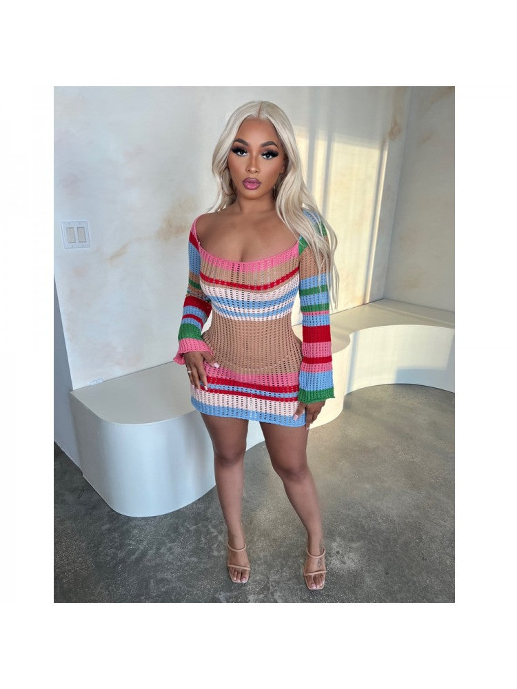 Long Sleeve Knitted Dress