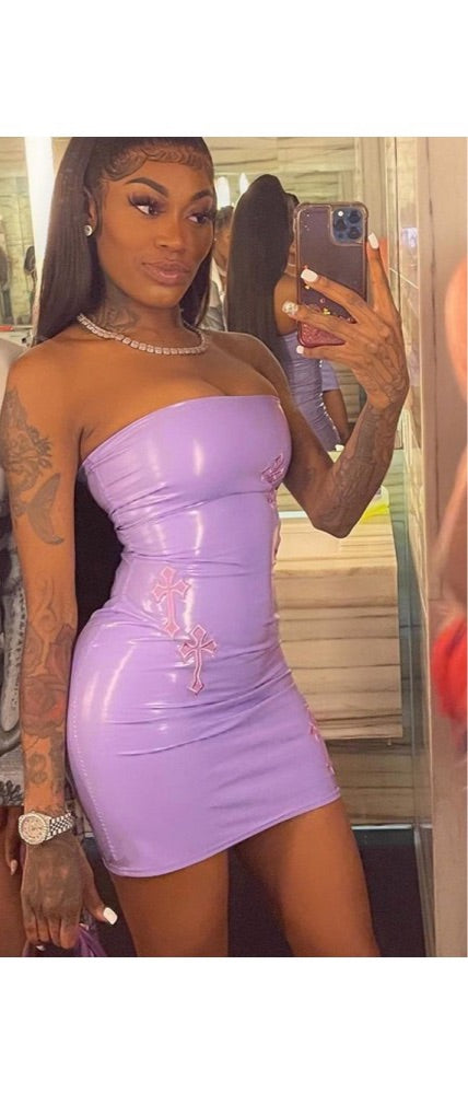 Sexy Cross Mini Dress