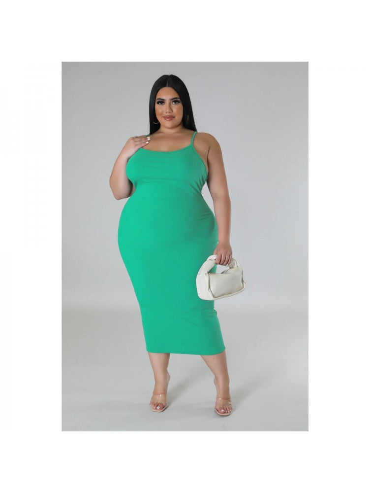 Plus Size Summer Fitted Dress