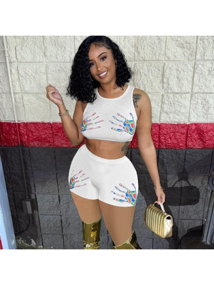 Hand Print 2 Piece Set