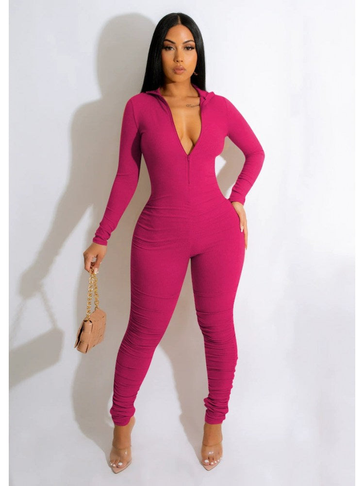 V Neck Jumpsuit