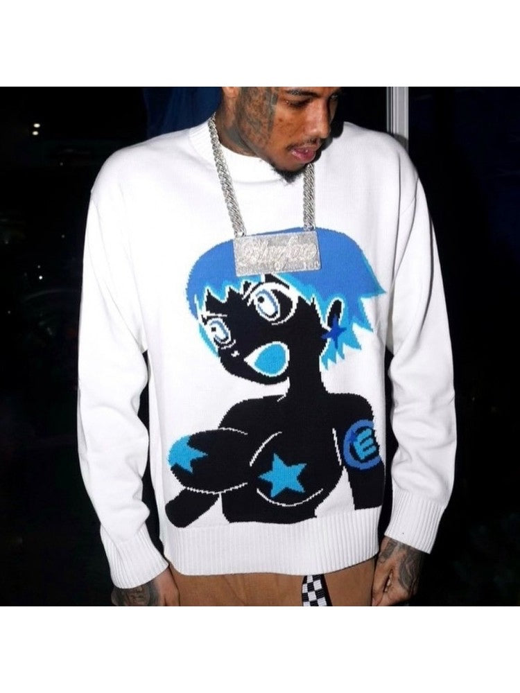 Anime Knitted Sweatshirt