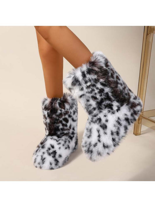 Animal Print Boots