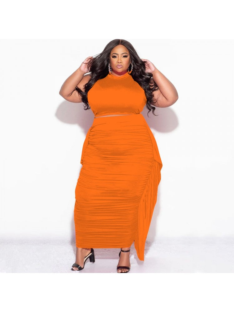 Plus Size Bodycon Skirt Set