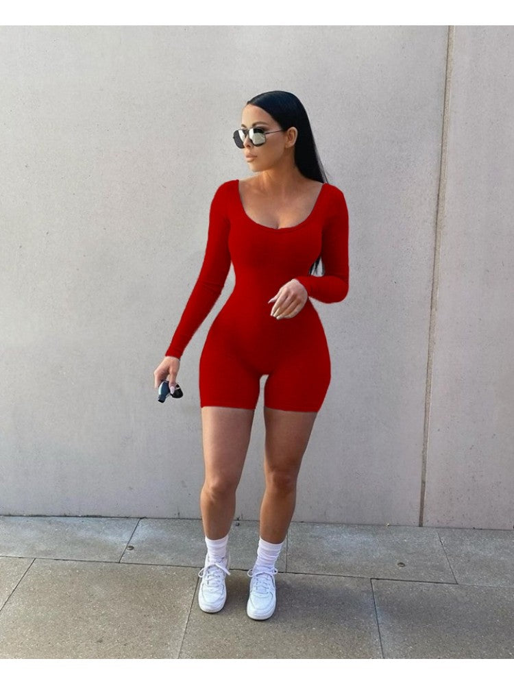 Solid Color Romper