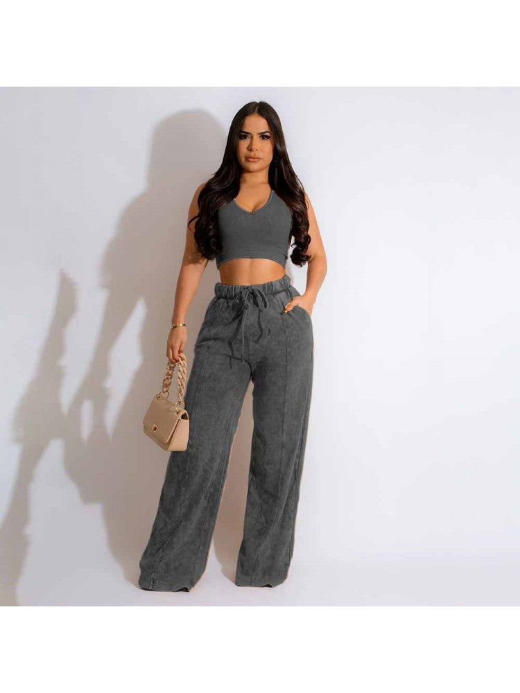 Crop Pants Set