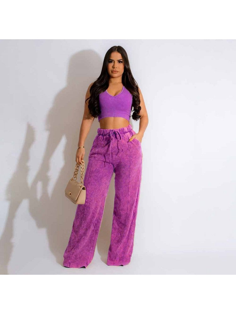 Crop Pants Set