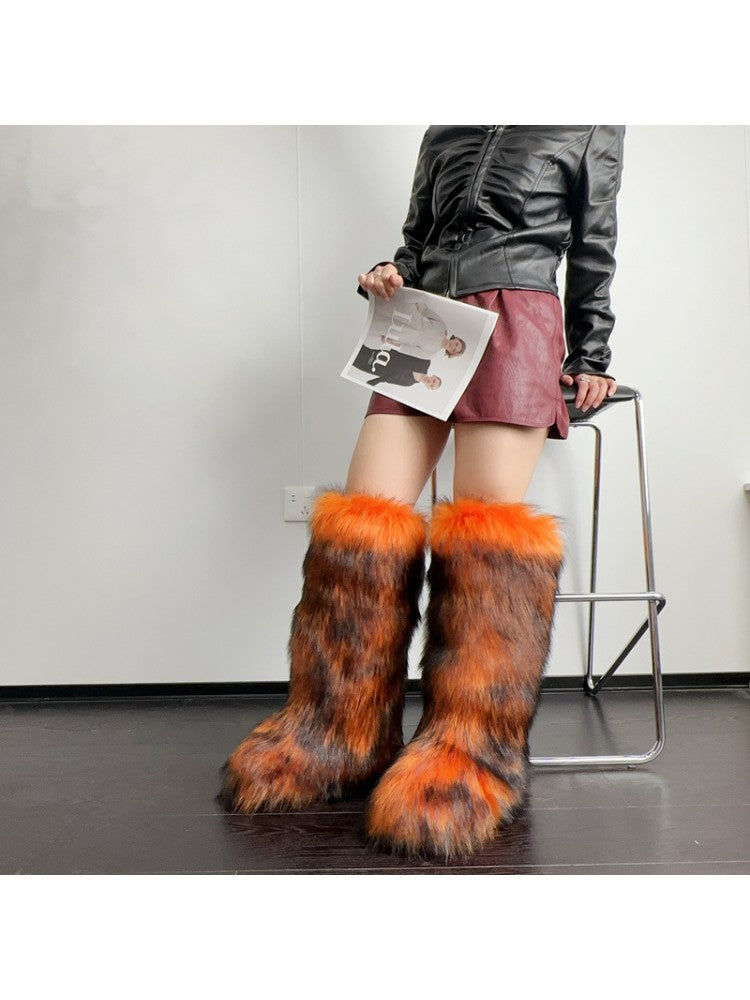 Knee High Fur Boots