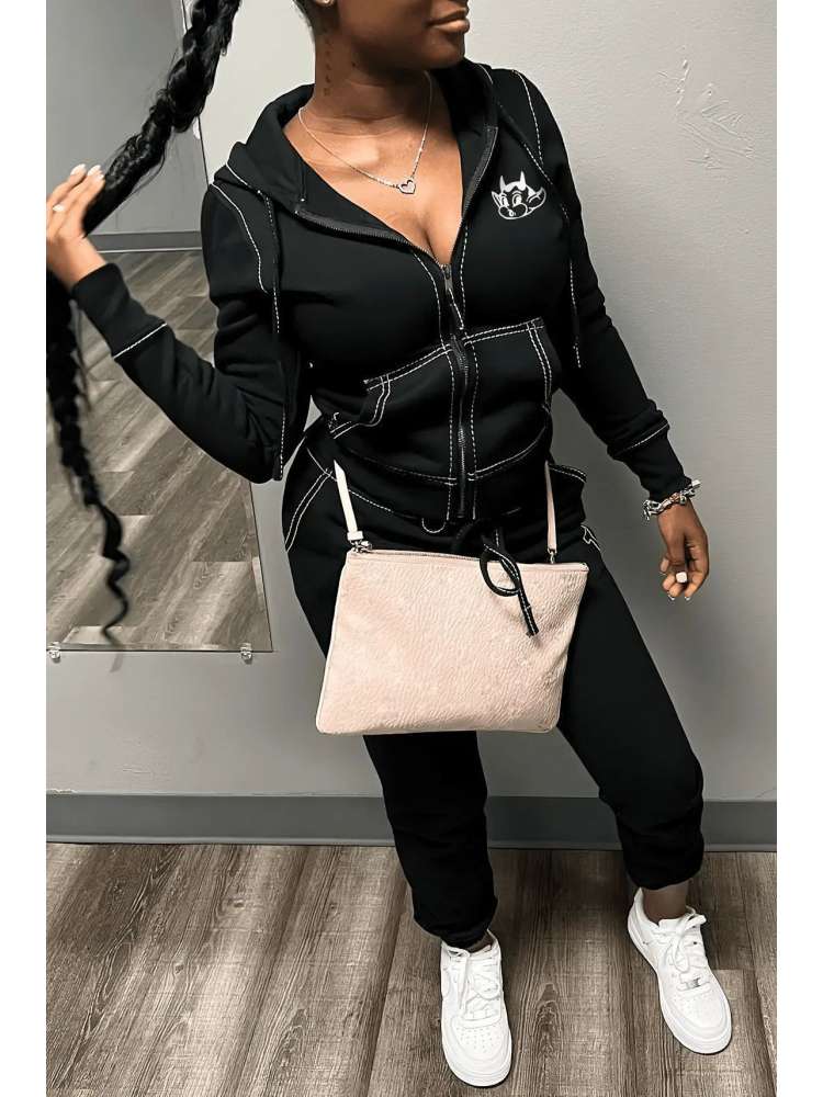 Graphic Pants Set