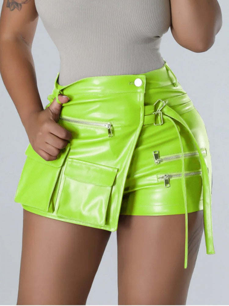 Metallic Cargo Shorts