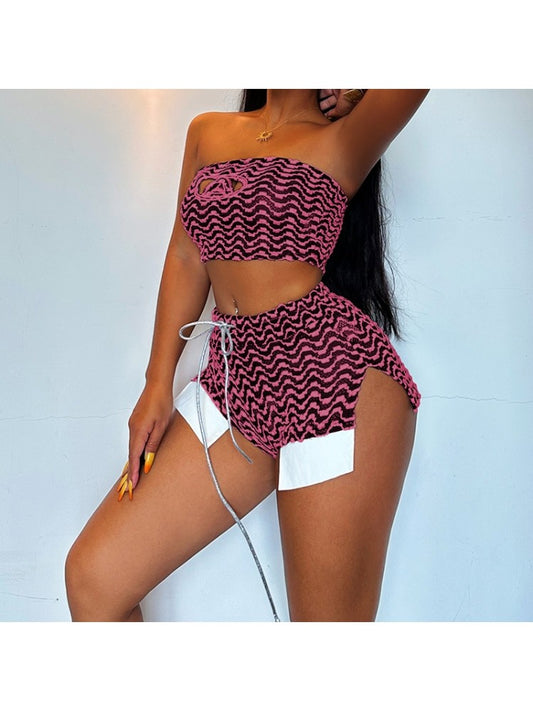 Wave Crop Short Set