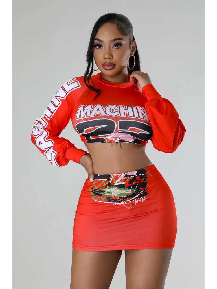 Racer Skirt Set