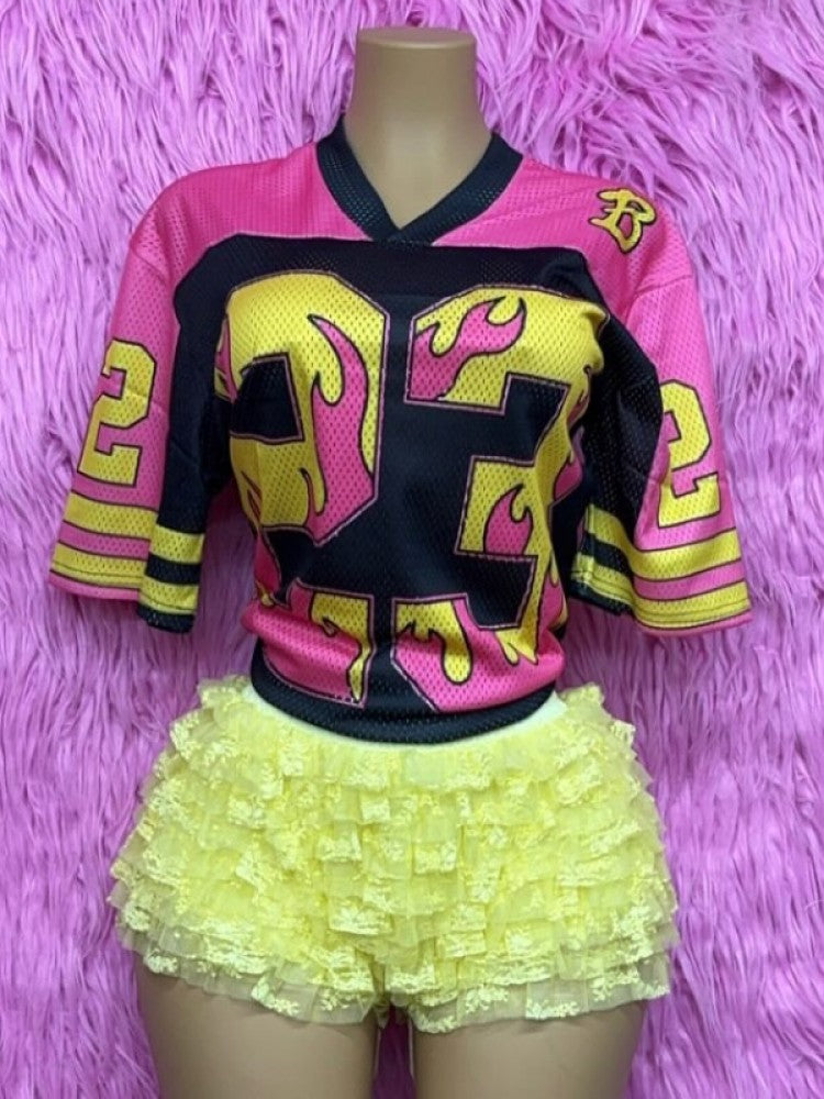 Flame Number Jersey