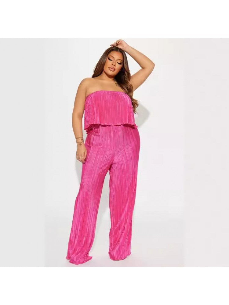 Ruffle Strapless Jumpsuit