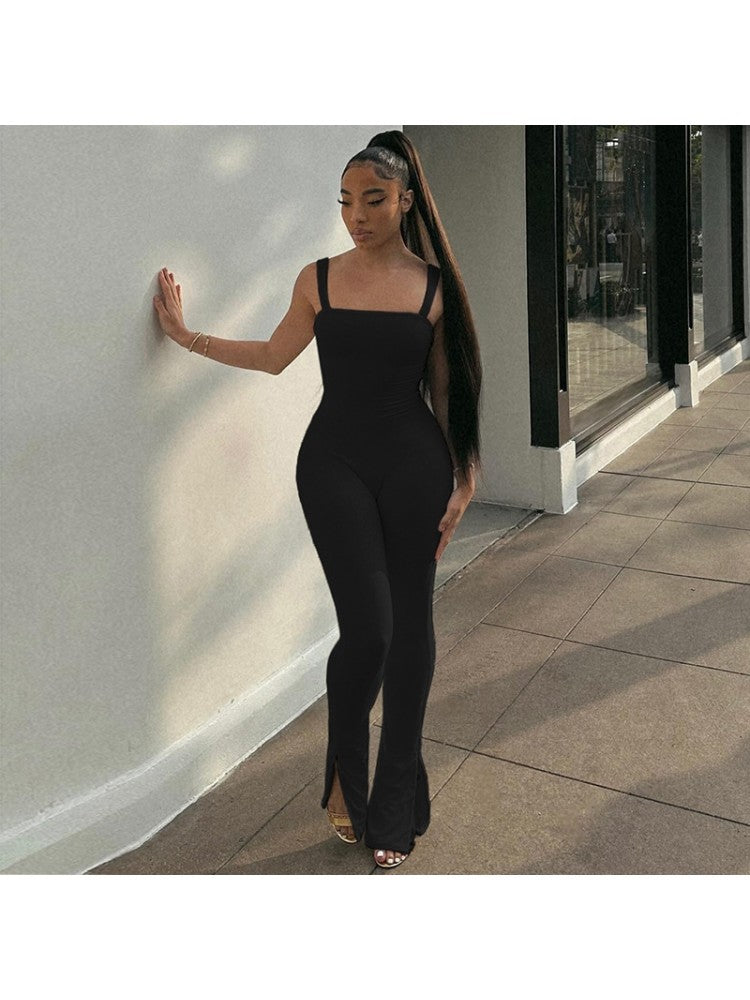 Split Hem Jumpsuit