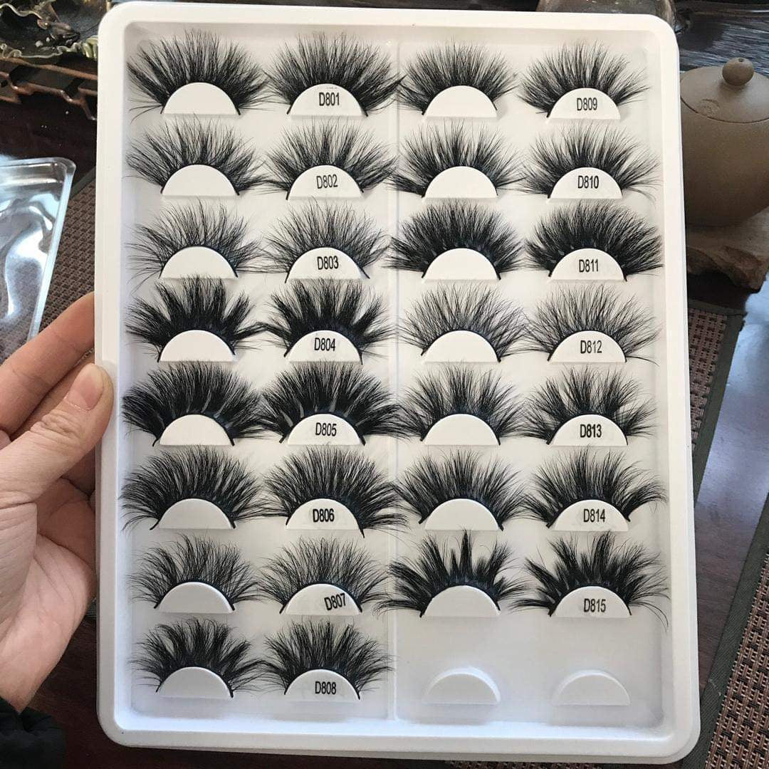 25mm Lashes Bulk (D/L)