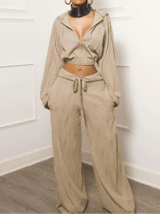 Plain Hooded Set