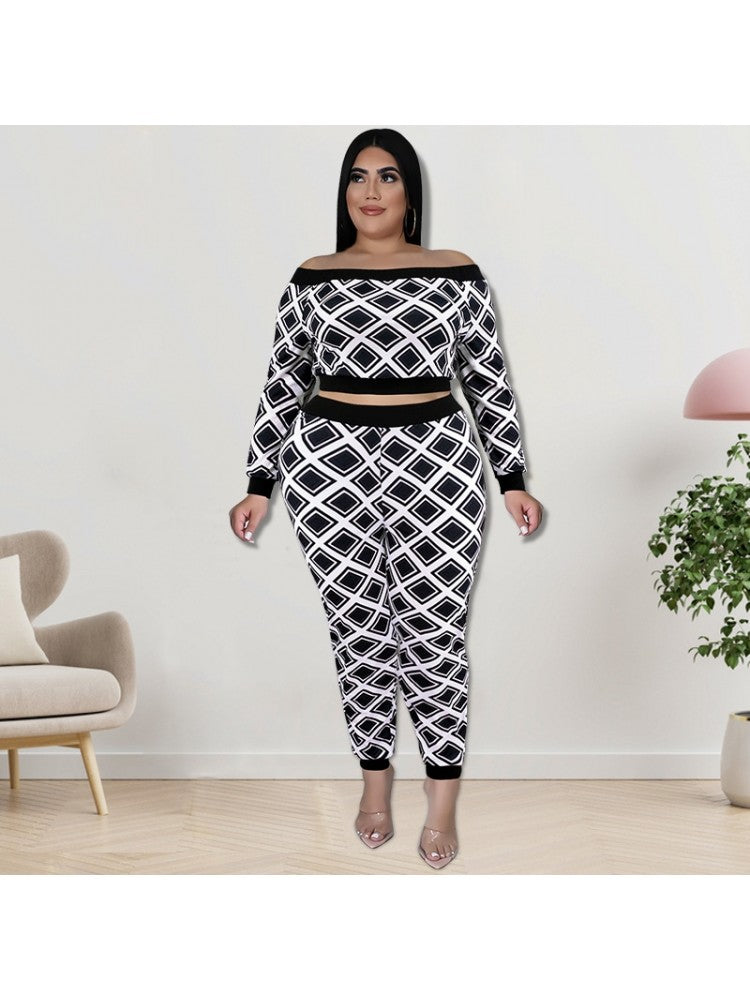 Plus Size Trouser Set