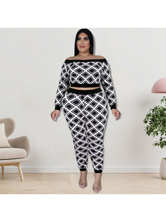 Plus Size Trouser Set