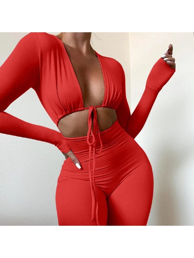 Solid Crop Jumpsuit