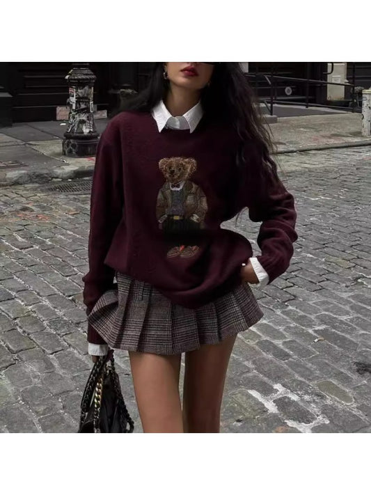 Bear Print Sweatshirt