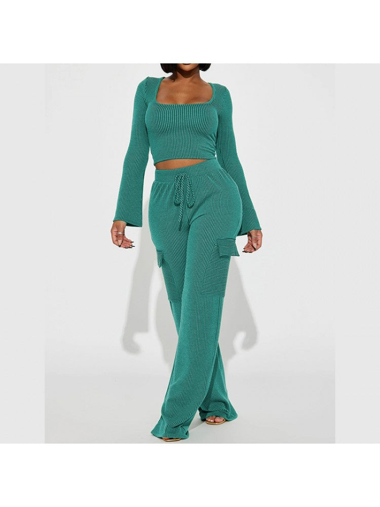 Crop Pants Set