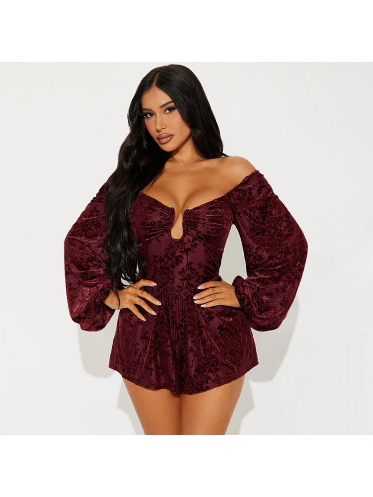 Lantern Sleeve Romper